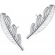 Sterling 925 Feather Stud Earring For Women Girls Tiny/Small Leaf Stud Earring Hypoallergenic Cartilage Earrings Piercing